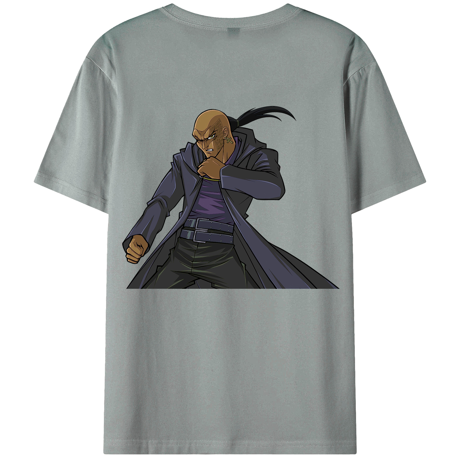 （画像用） 遊☆戯☆王 Yu-Gi-Oh! 綿100％ メンズ半袖Tシャツ（バックプリント） 通気性